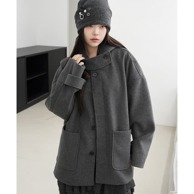 애즈온 DUMBO WOOL JACKET / GRAY | 후루츠패밀리