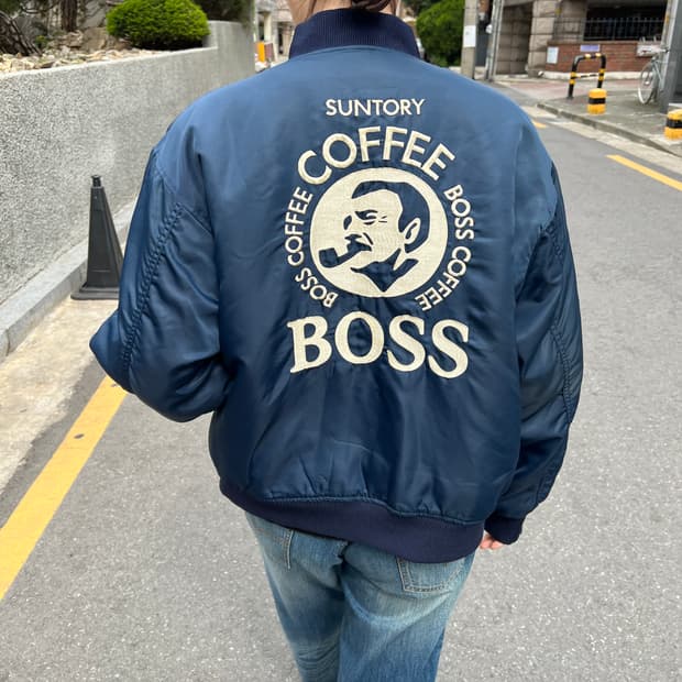 SUNTORY BOSS COFFEE MA-1 ジャケット キャップセット SUNTORY BOSS COFFEE MA-1 ジャケット キャップセット