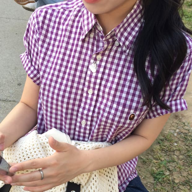 トップス supreme loose fit mini plaid s/s shirts Supreme Loose Fit Mini Plaid S/S Shirt | 후루츠패밀리