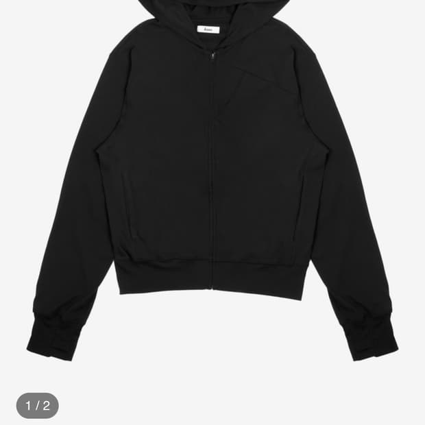 coyseio ROUND COLLAR FLEECE JACKET BLACK | 후루츠패밀리