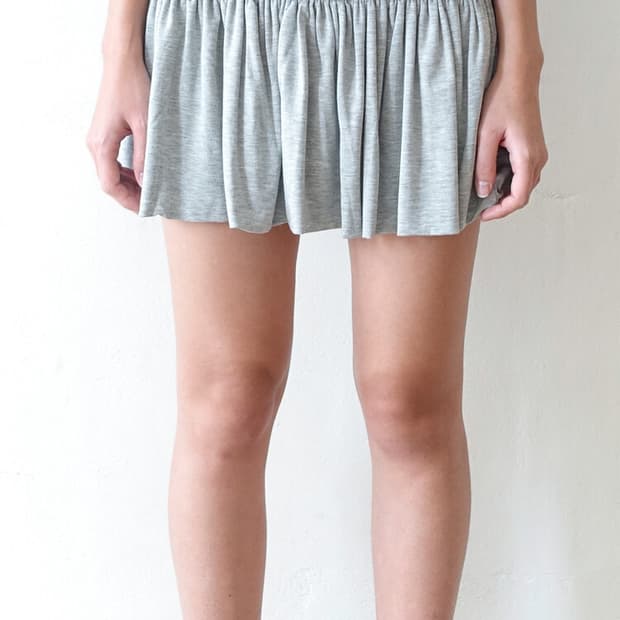 fe.3] yuzu skirt (melange grey) | 후루츠패밀리