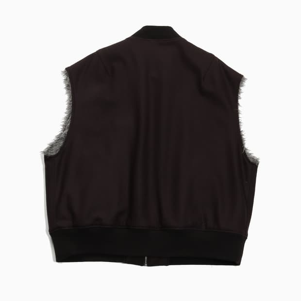 URU Wool Ponch Reversible Zip-Up Vest | 후루츠패밀리