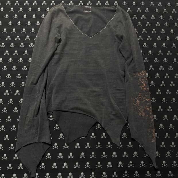 Lgb 00s archive back cross ribbed top | 후루츠패밀리