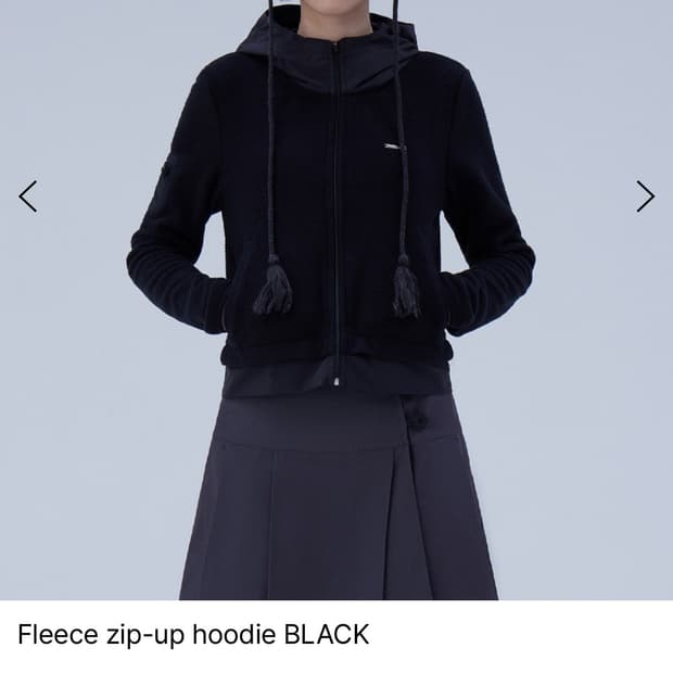 COYSEIO ROUND COLLAR FLEECE JACKET BLACK | 후루츠패밀리