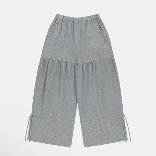 Coyseio 코이세이오 shirring rough pants stripe