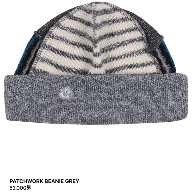 코이세이오 PATCHWORK BEANIE GREY | 후루츠패밀리