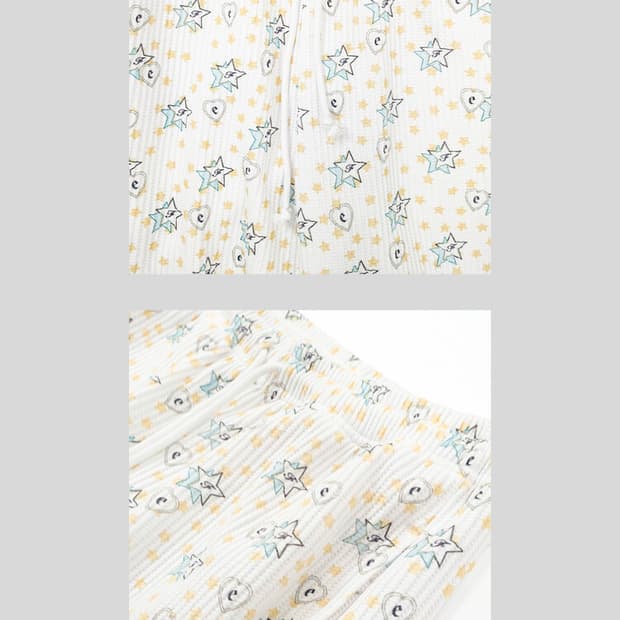 【fa.er.ie】 popping heart&star lounge sweats 3차☆[F.E.E.S] popping heart&star lounge sweats (white)
