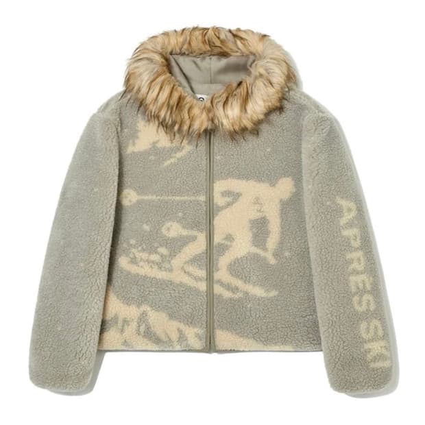open yy faux fur zipper hood ma1사이즈 블랙 | 후루츠패밀리