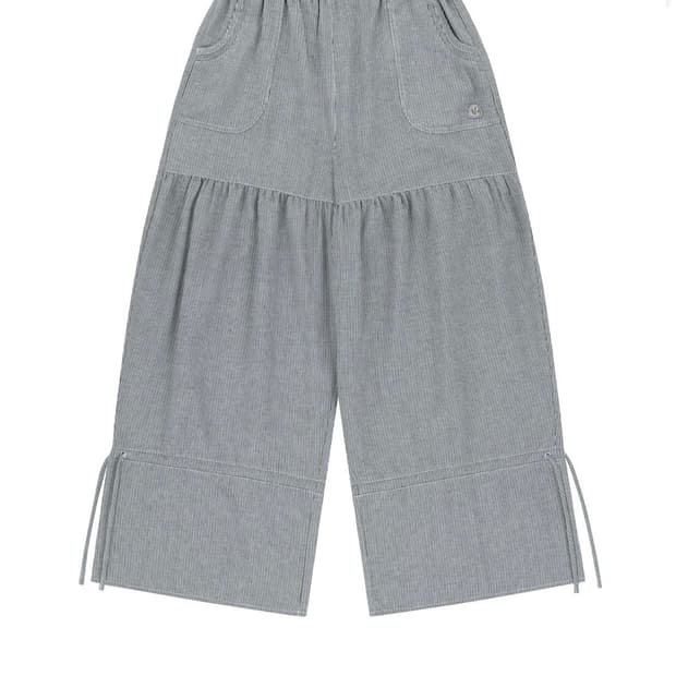 코이세이오 shirring rough pants navy | 후루츠패밀리