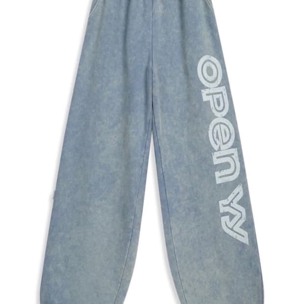 OPEN YY ROLLED WAIST SWEAT CARGO PANTS | 후루츠패밀리
