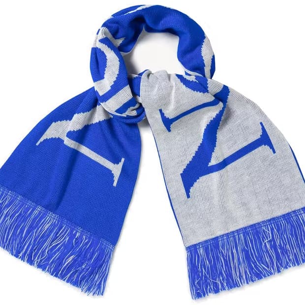 ARIES Aries No Problemo Scarf Blue/White