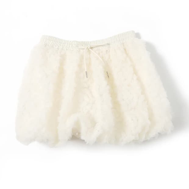POPPY tokyo TULLE BALLOON MINI SKIRT | 후루츠패밀리