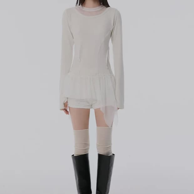 코이세이오 soft bell knit light grey | 후루츠패밀리