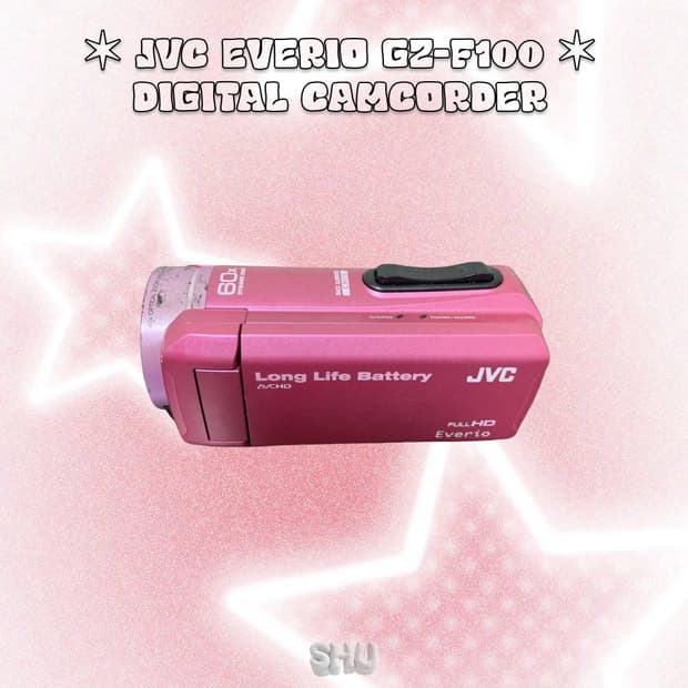 JVC 에브리오 GZ-F100 빈티지 디지털 캠코더 핑크 | 후루츠패밀리