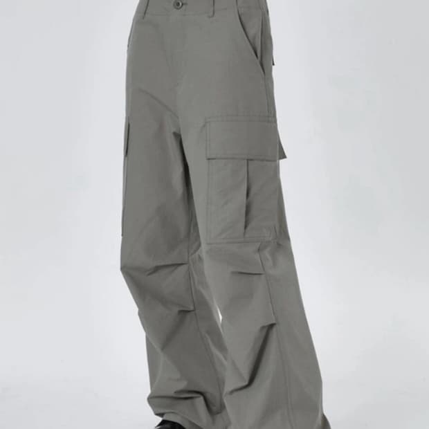 韓国商品/LEEY SOLID POCKET WIDE BANDING PANTS 韓国商品/LEEY SOLID POCKET WIDE BANDING PANTS パンツ