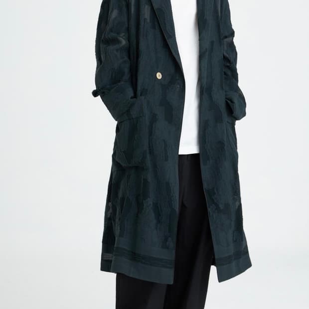 IRENISA shawl collar gown coat | 후루츠패밀리