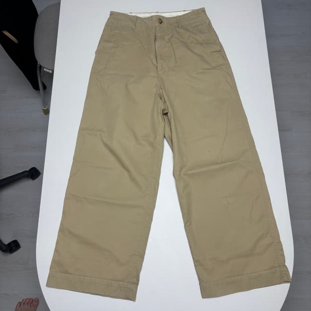 4] 오라리 Washed Hard Twist Canvas Pants | 후루츠패밀리