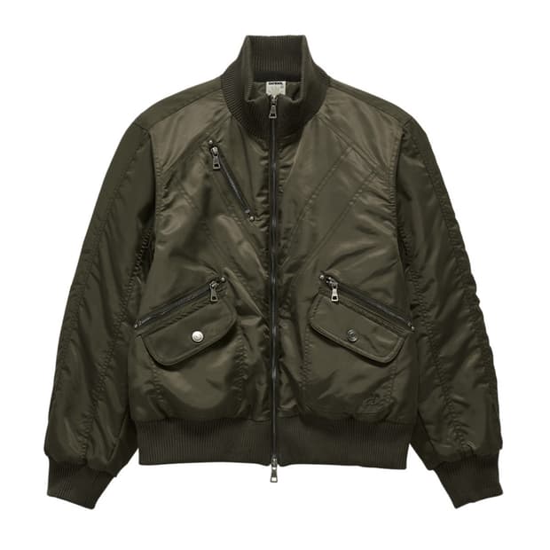 단델 cropped studded MA-1 jacket (KHAKI) | 후루츠패밀리