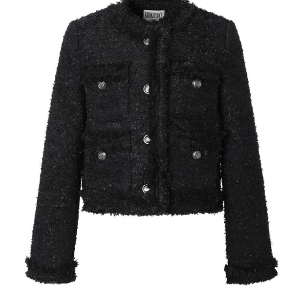 카키포인트 Antique Crop Tweed Jacket | 후루츠패밀리