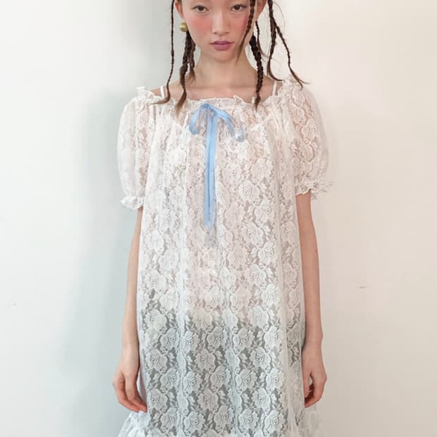 샵페어리 rosie lace dress (white) | 후루츠패밀리