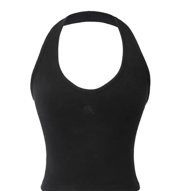 coyseio HALTER STRAP SLEEVELESS CHARCOAL | 후루츠패밀리