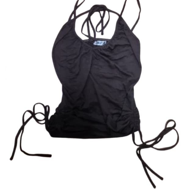 coyseio HALTER STRAP SLEEVELESS CHARCOAL | 후루츠패밀리