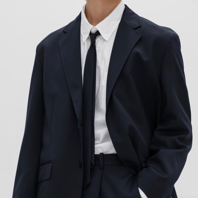 【新品】i'm here : GRANDPA COAT i'm here - SHRINK NYLON : GRANDPA COAT : black / (ｱｲﾑ ﾋｱｰ